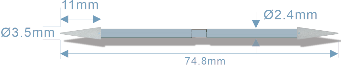 WTEFSD750 海绵双尖头防静电棉签